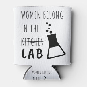 Enfriador De Latas Mujeres Pertenecen Al Laboratorio Cita De Científ