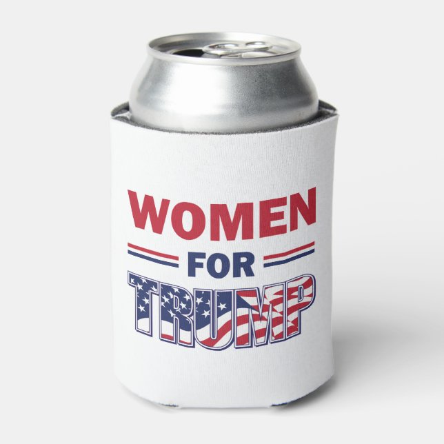 Enfriador De Latas Mujeres por Trump (Lata Anverso)