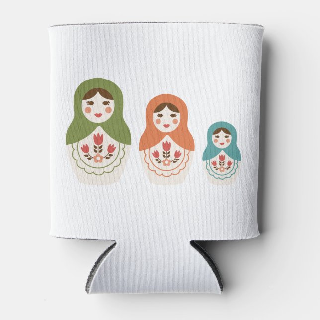 Enfriador De Latas Muñecas de nidificación rusas (Anverso)