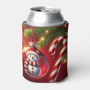 Enfriador De Latas Muñeco de nieve alegre