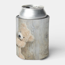 Enfriador De Latas Muro De Madera Rústica De Oso Cutáneo Con Oso