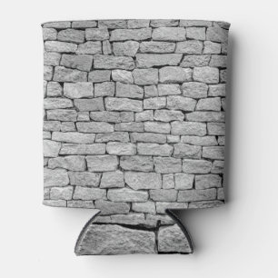 Enfriador De Latas Muro de piedra gris, fondo abstracto.