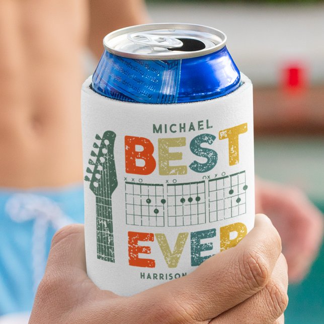 Enfriador De Latas Música Papá Mejor Papá De Los Cuadros De Guitarra  (Subido por el creador)