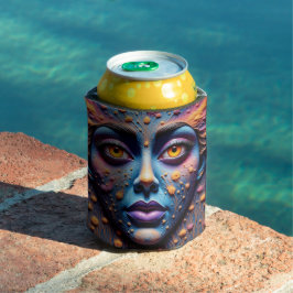 Enfriador De Latas Mystical Face Art Can Cooler