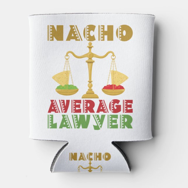 Enfriador De Latas Nacho Promedio de Abogado (Anverso)