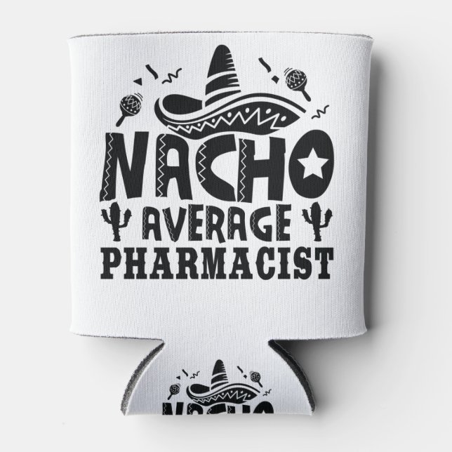 Enfriador De Latas Nacho Promedio Farmacéutico Funny Chemist Fiesta (Anverso)