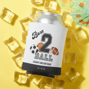 Enfriador De Latas Nacido 2 Ball Sport Theme Boy Segundo Día de Favor
