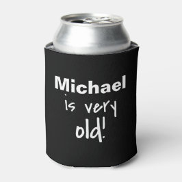 Enfriador De Latas Nacimiento muy antiguo Nombre negro personalizado