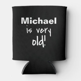 Enfriador De Latas Nacimiento muy antiguo Nombre negro personalizado