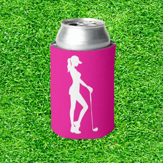 Enfriador De Latas Nacimiento Rosa de Golf Lady Surprise (Grace Meets Golf: Swinging Into Elegance!)