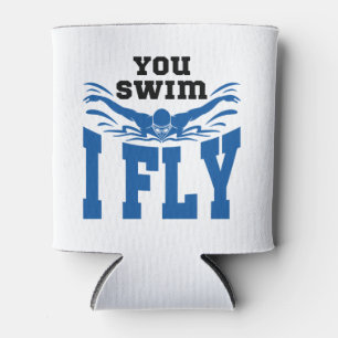 Enfriador De Latas Nadando Mariposa Que Nadan Yo Vuelo