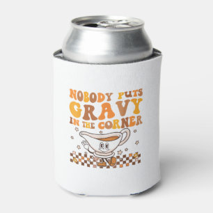 Enfriador De Latas Nadie pone salsa en la camiseta de la esquina Grac