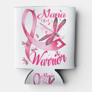 Enfriador De Latas Nana De Un Guerrero Con Cáncer De Mama Con Dragón