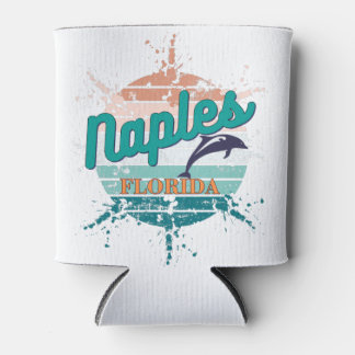Enfriador De Latas Nápoles Florida Vintage Retro Explosión del atarde