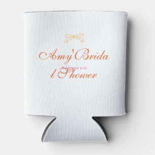 Enfriador De Latas naranja arco desfile de novia audaz retro mano dib