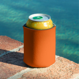 Enfriador De Latas Naranja Brillante Verdadero Color Sólido