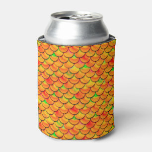 Enfriador De Latas Naranja caído y escalas verdes