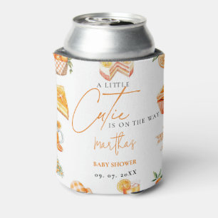 Enfriador De Latas Naranja de cítricos botánicos Cutie Summer Baby Sh