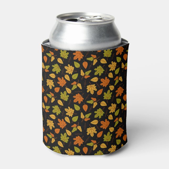 ENFRIADOR DE LATAS NARANJA GOLD GREEN AUTUMN HOJAS (Lata Anverso)