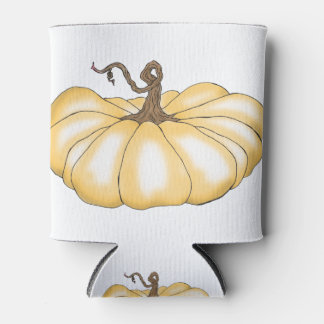 Enfriador De Latas naranja plano de calabaza