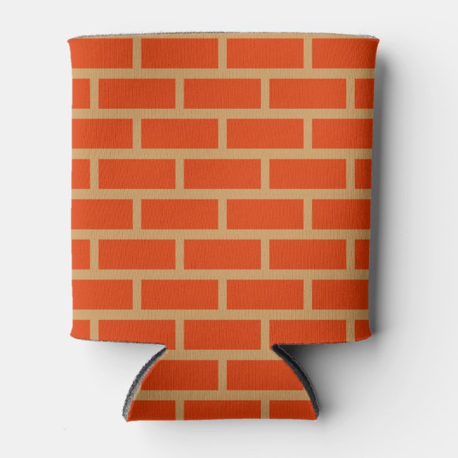 Enfriador De Latas Naranja y bronceado (Anverso)