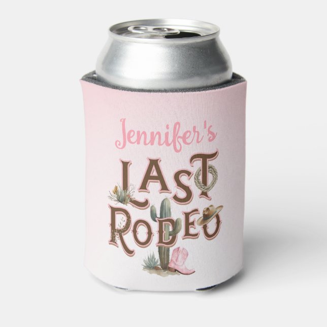 Enfriador De Latas Nash Bash Last Rodeo Bachelorette (Reverso de la lata)