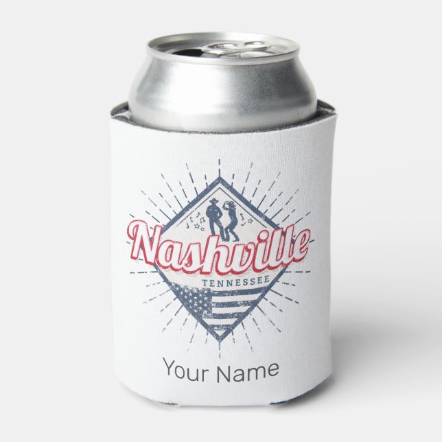 Enfriador De Latas Nashville City Tennessee Estados Unidos (Lata Anverso)