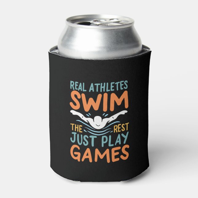 Enfriador De Latas Natación (Lata Anverso)