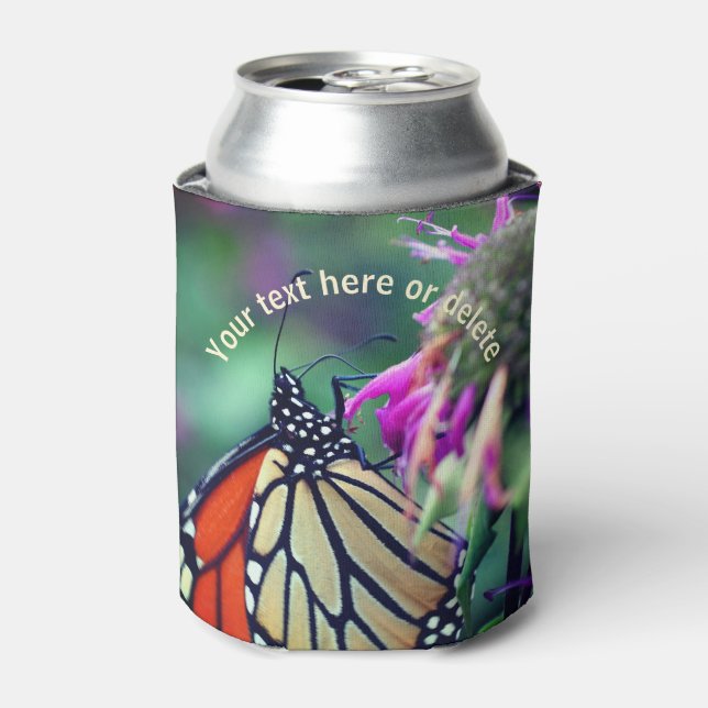 Enfriador De Latas Naturaleza de la mariposa monarca personalizada (Lata Anverso)