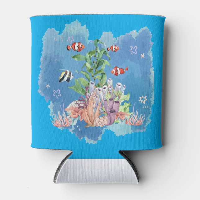 Enfriador De Latas naturaleza oceánica (Anverso)