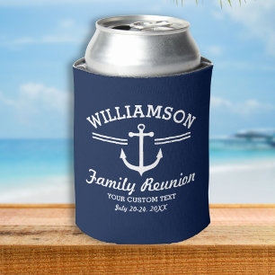 Enfriador De Latas Nautical Anchor Family Reunion Triise