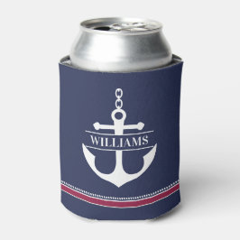 Enfriador De Latas Nautical Anchor personalizado
