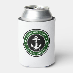 Enfriador De Latas Nautical Anchor Stars