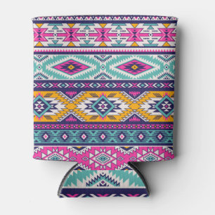 Enfriador De Latas Navajo tribal vintage: patrón retro
