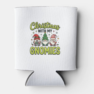 Enfriador De Latas Navidad Con Mi Diseño De Gnomos Gnome