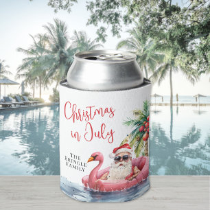 Enfriador De Latas Navidad de Playa en Julio