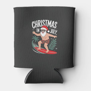 Enfriador De Latas Navidad en julio Graciosa navidad Navidad Santa Pl