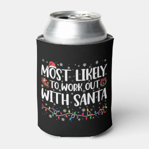 Enfriador De Latas Navidad Más Probable De Hacer Ejercicio Con La Fam