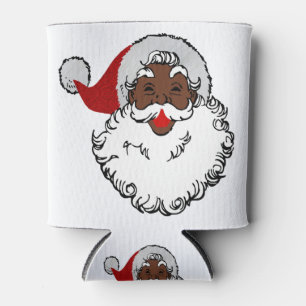 Enfriador De Latas navidad negro santa claus