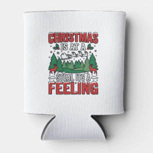 Enfriador De Latas Navidad Roba Es Un Sentimiento Reno Trineo Desi