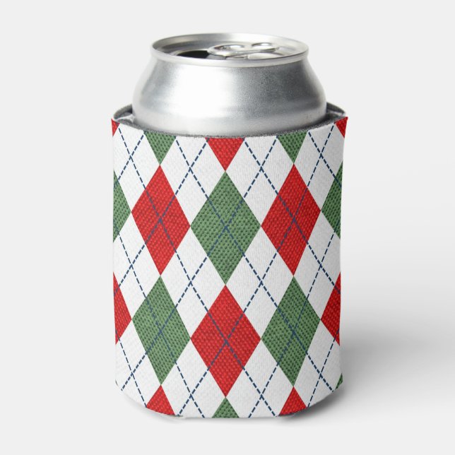 Enfriador De Latas Navidades Argyle (Lata Anverso)