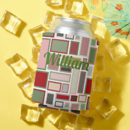 Enfriador De Latas Navidades Boho Rectangles