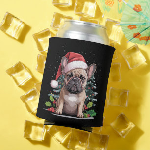 Enfriador De Latas Navidades Bulldog francés Lover Dog Mom Funny