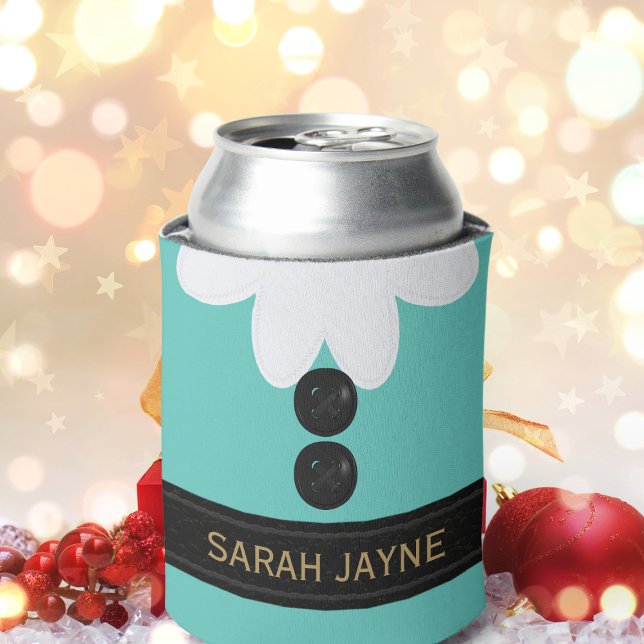 Enfriador De Latas Navidades Cuidados Elf Costume Refrigerador de beb (Just add your name. Makes an lovely christmas gift)