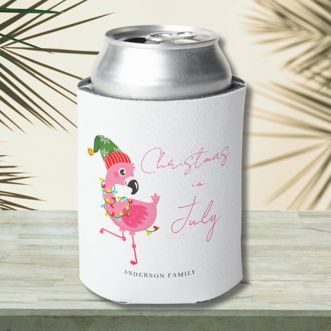 Enfriador De Latas Navidades Cuidados En Julio Flamingo (Subido por el creador)