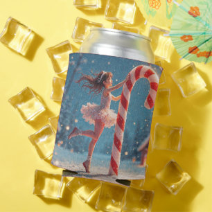 Enfriador De Latas Navidades de Ballerina Anime Chica y Candy Cane