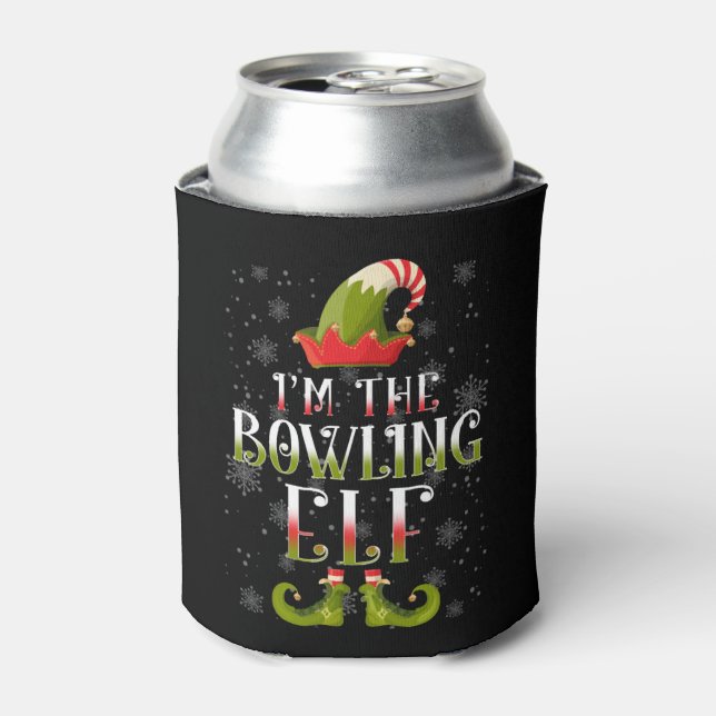 Enfriador De Latas Navidades de Bowling Elf (Lata Anverso)
