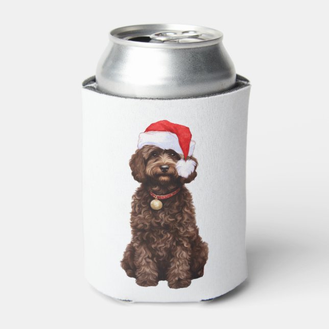 Enfriador De Latas Navidades de Cockapoo (Lata Anverso)