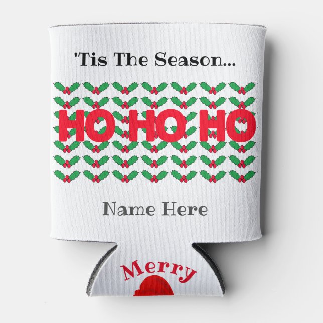 Enfriador De Latas Navidades de diversión personalizados Stubby Holde (Anverso)