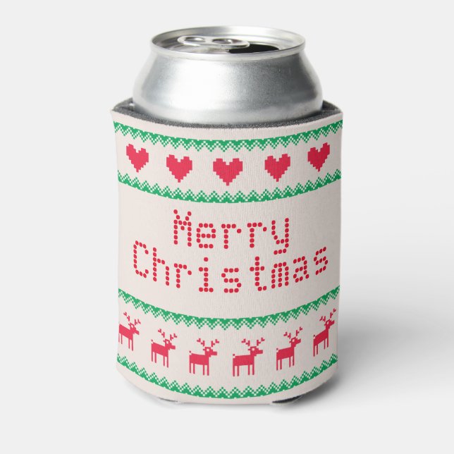 Enfriador De Latas Navidades de dulces navideños (Reverso de la lata)